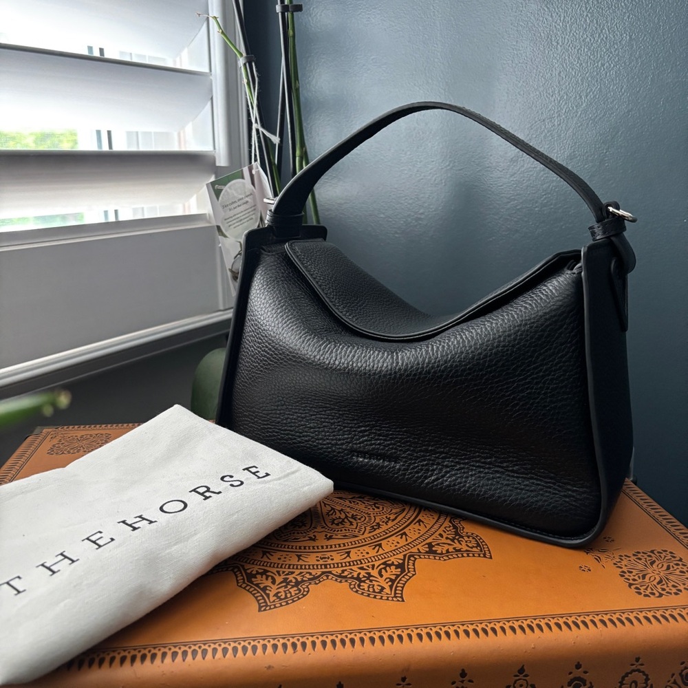 The Horse Clementine Bag (Black with silver hardware)